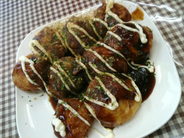 ひさしぶりに本場のたこ焼き？！