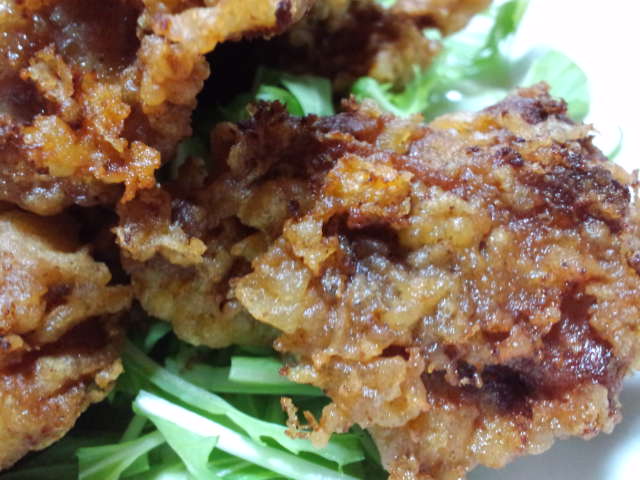 マメン特製鮭バター焼＆スパサラ＆鶏唐揚げ