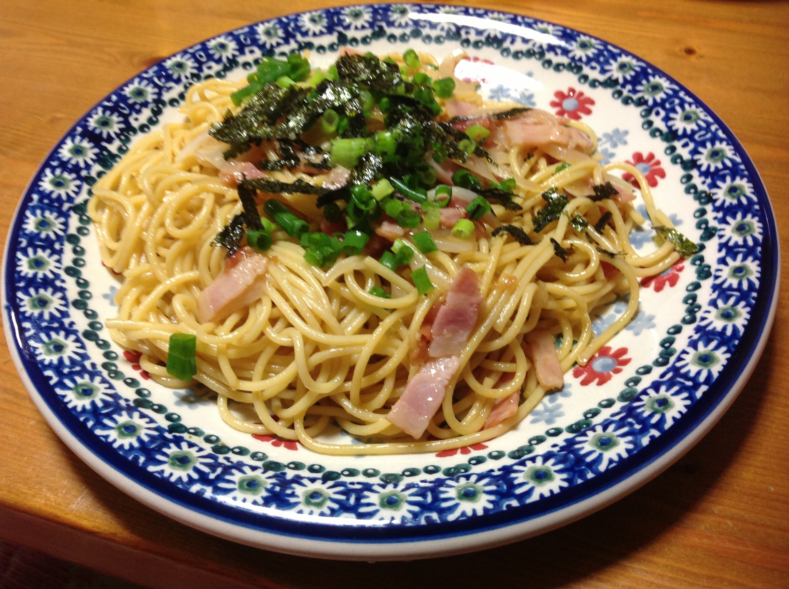 梅バター醤油パスタ