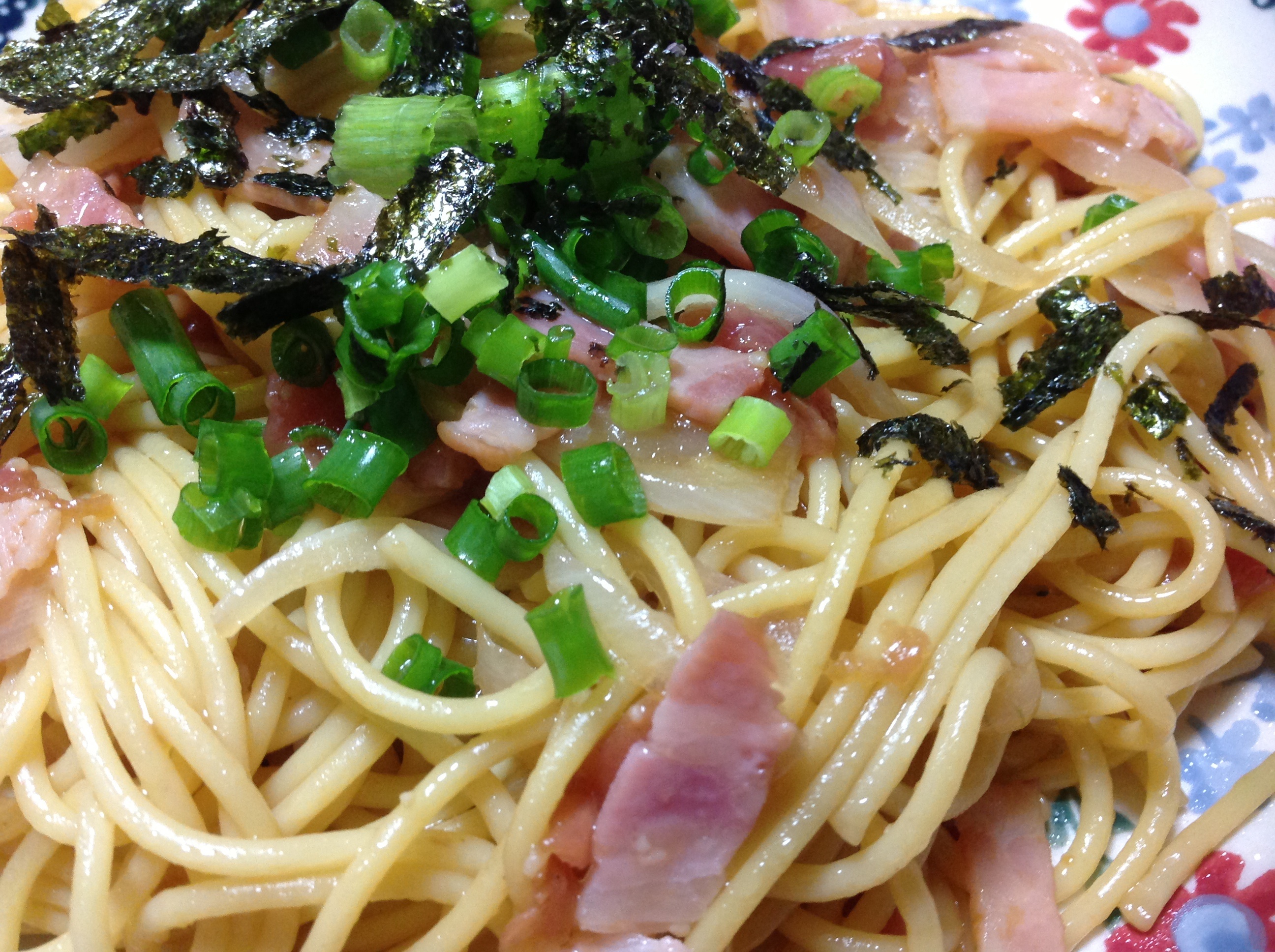 梅バター醤油パスタ