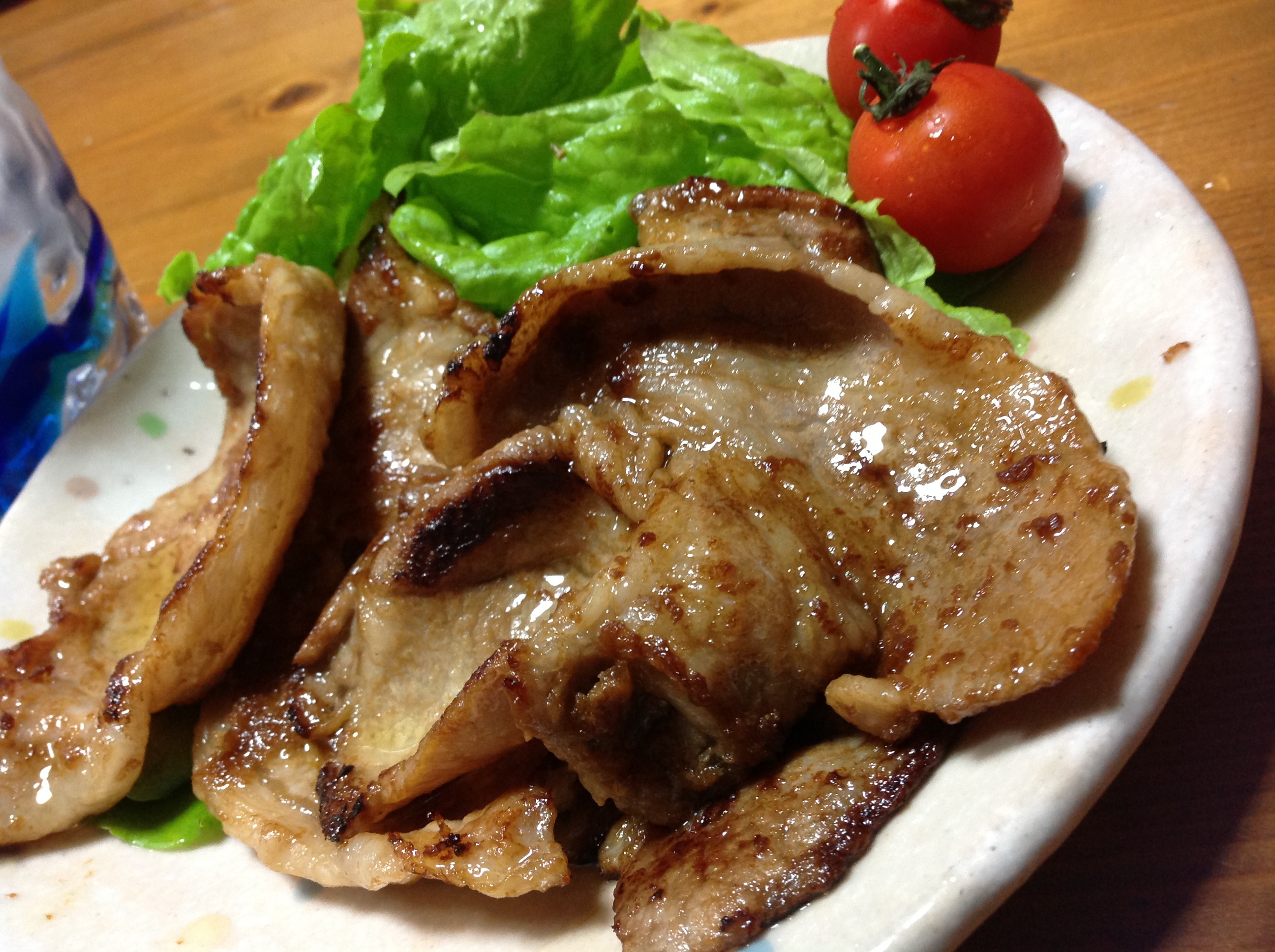 マメンの生姜焼き