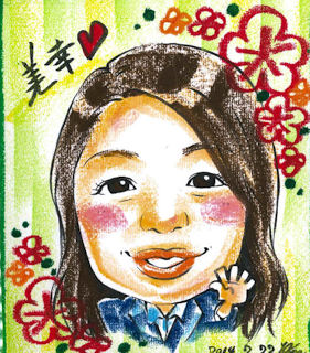 似顔絵描いてもらいました！！