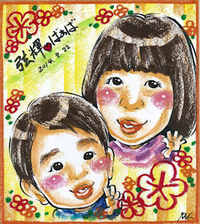似顔絵描いてもらいました！！