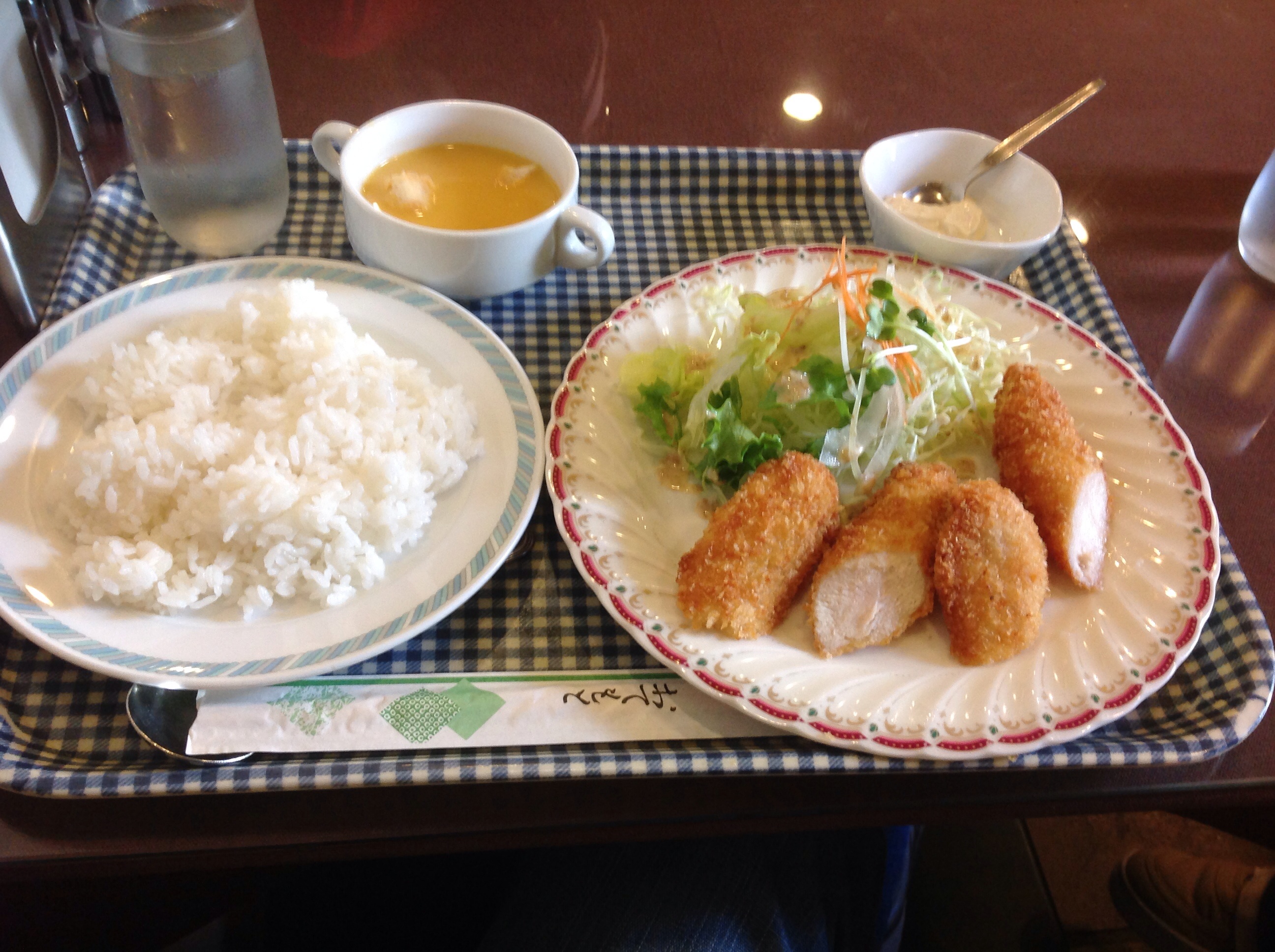 ササミカツランチ