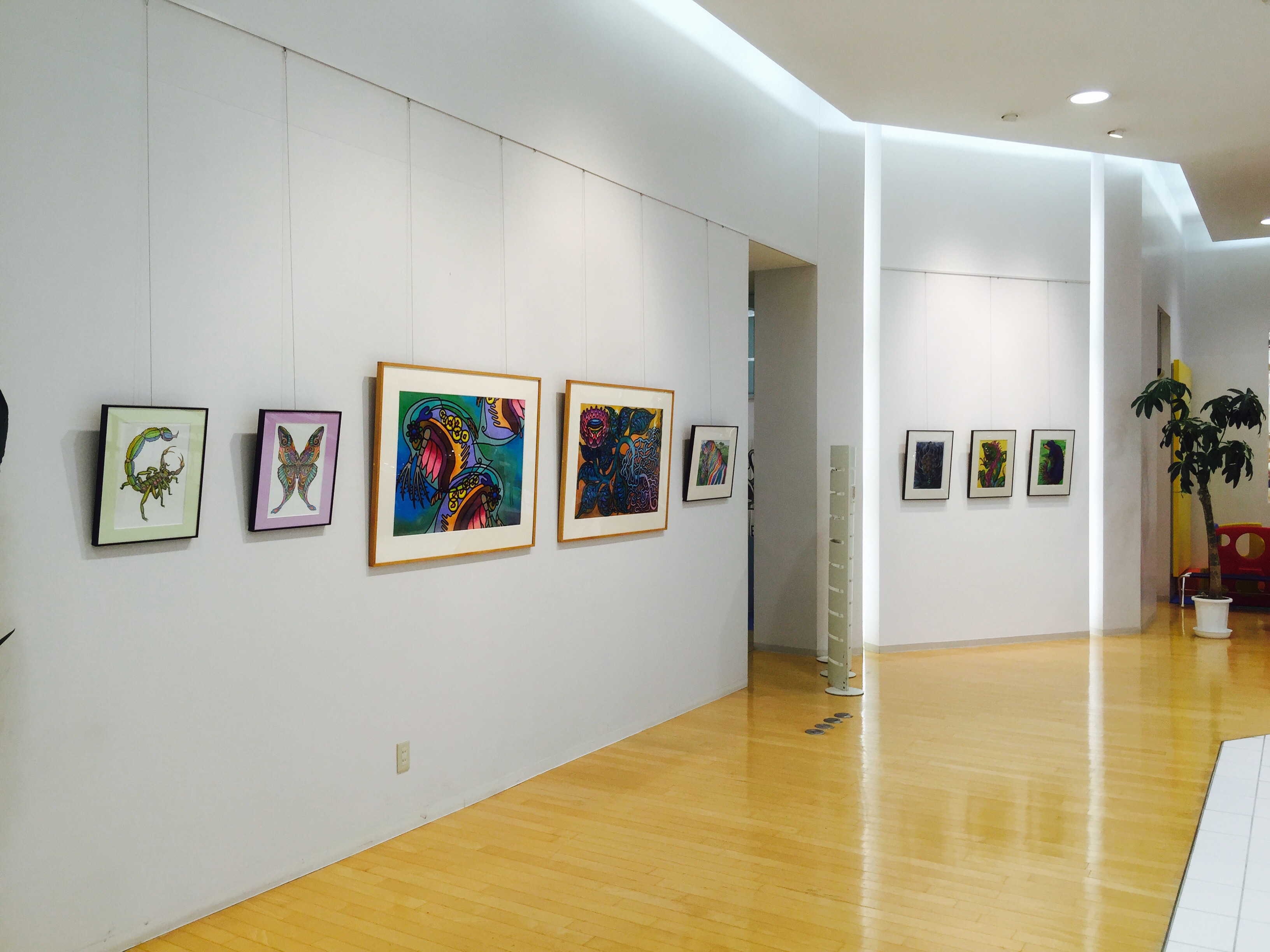 平野隆司 色えんぴつ動物画展 搬入*\(^o^)/*
