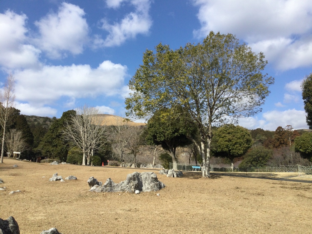 月曜日の休日に秋吉台家族旅行村を見学