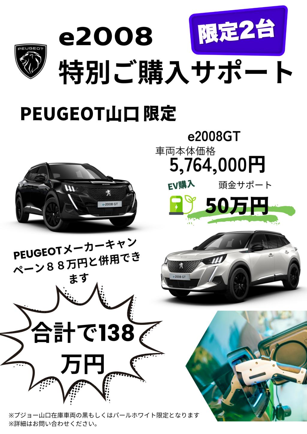 e2008 特別ご購入サポート実施